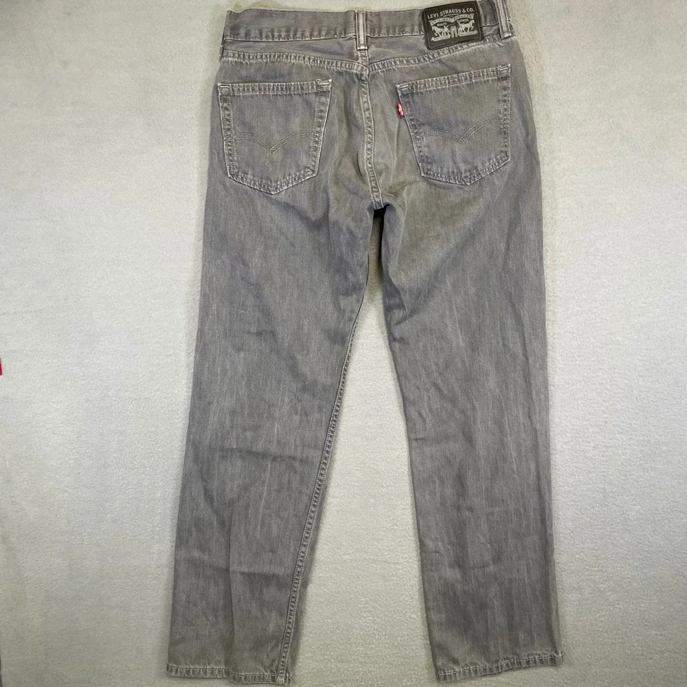 Levi's 505 Gray Jeans Men's 32x31 Regular Straight Leg Denim